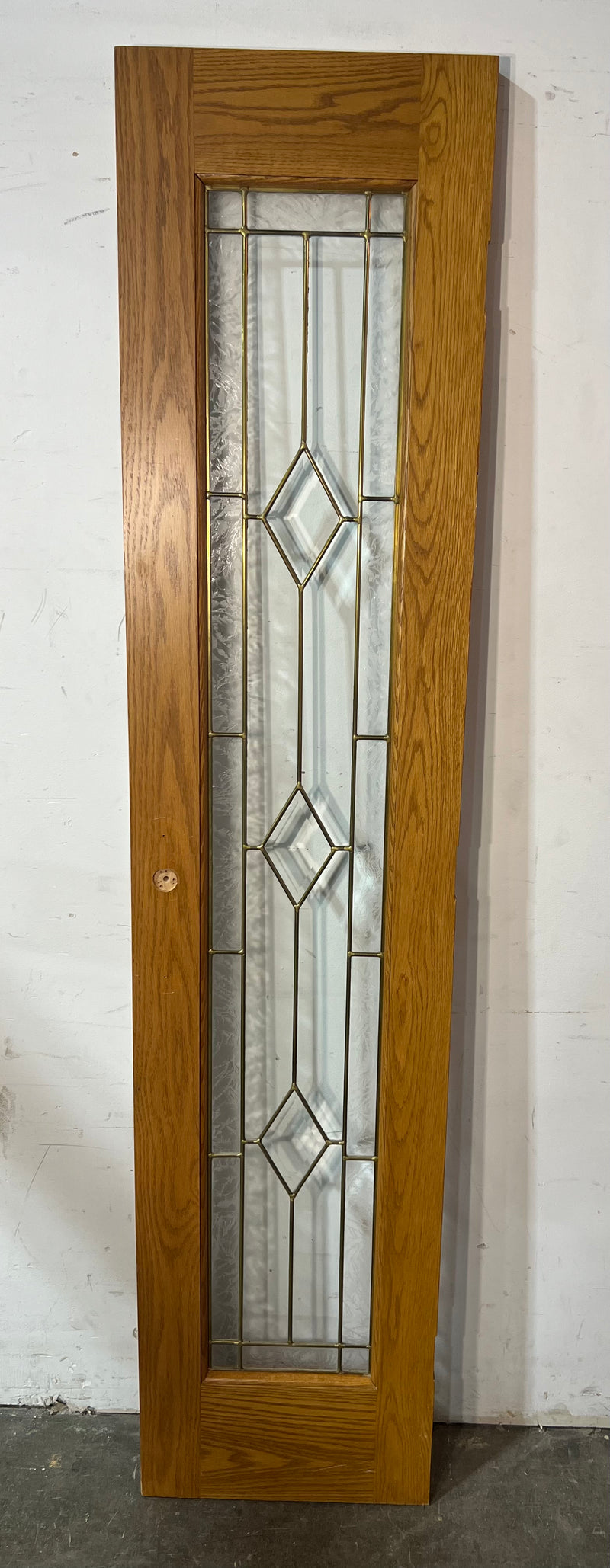Solid Wood Door With Patterned Glass 18"W x 80.75"H