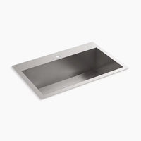 Kohler 30-1/2" top-/undermount single-bowl kitchen sink  K-80169-1-NA