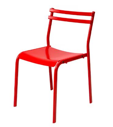 IKEA GENESON Red Metal Chair