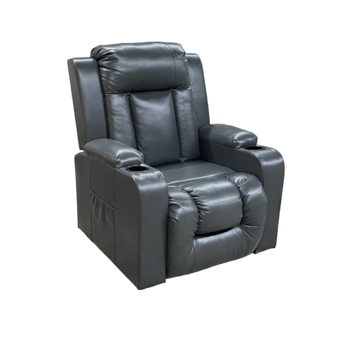 Electric Power Lift Recliner Chair for Elderly w/ Cup Holders, Black