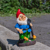 Garden Gnome with Shovel - 8"