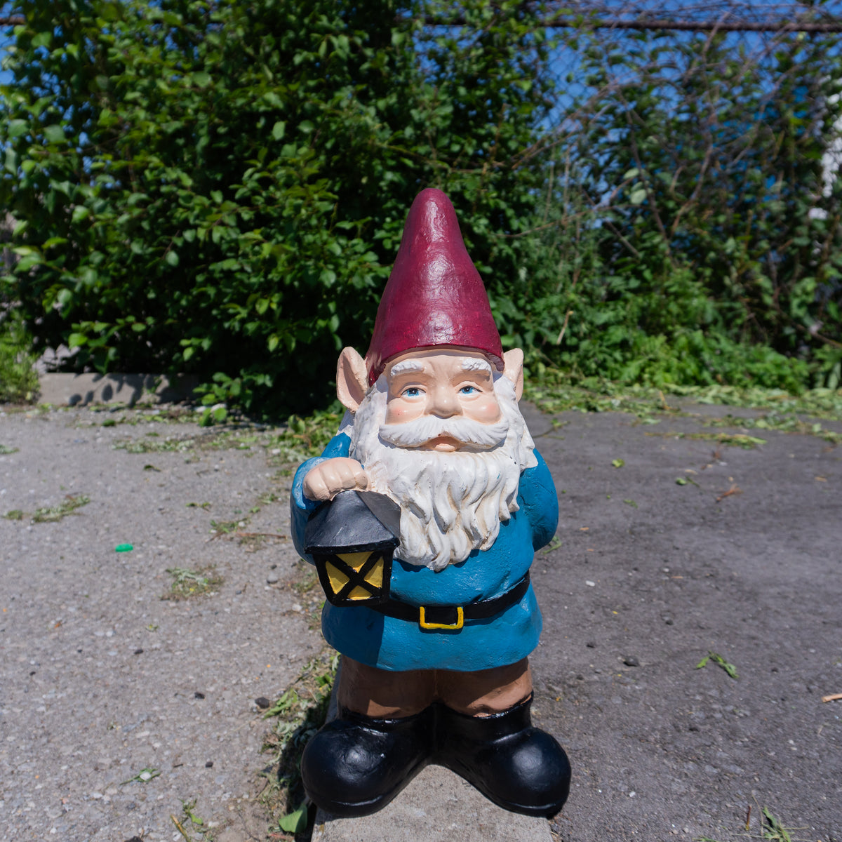 Garden Gnome with Lantern - 18.25"H