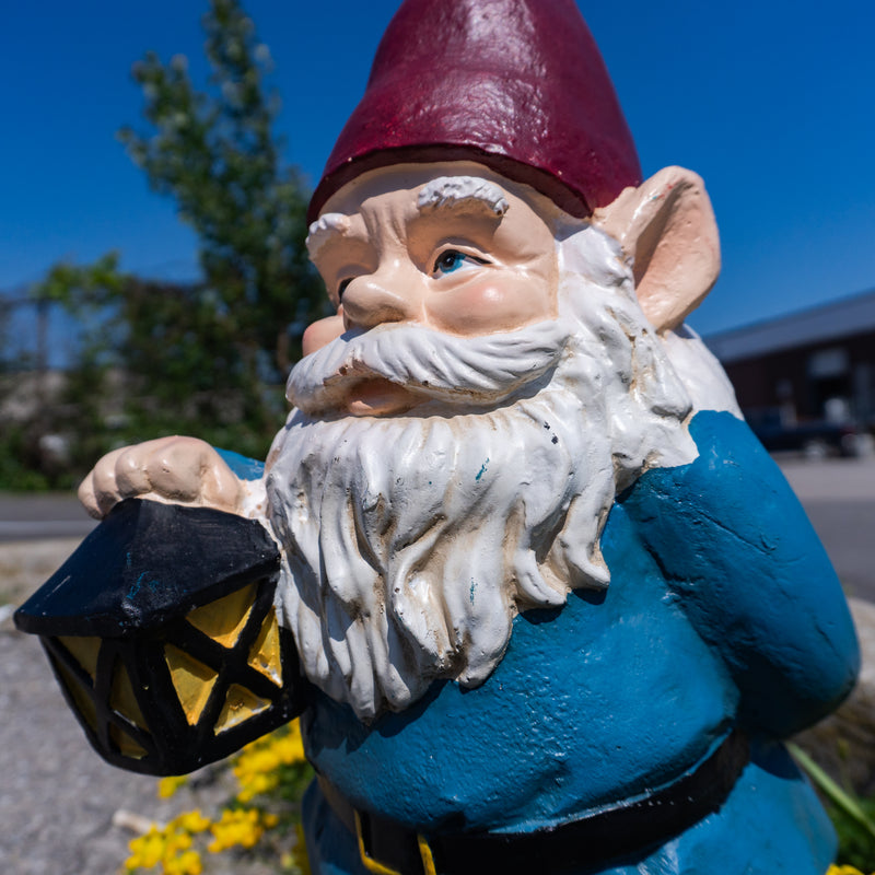 Garden Gnome with Lantern - 18.25"H