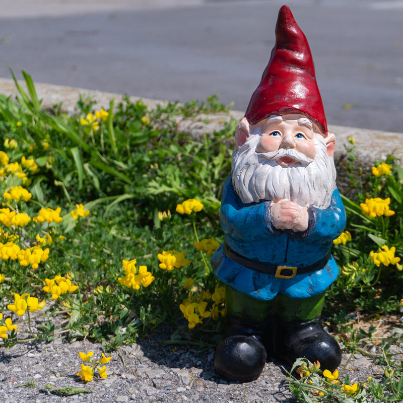 Garden Gnome in Thinking Pose - 12"H