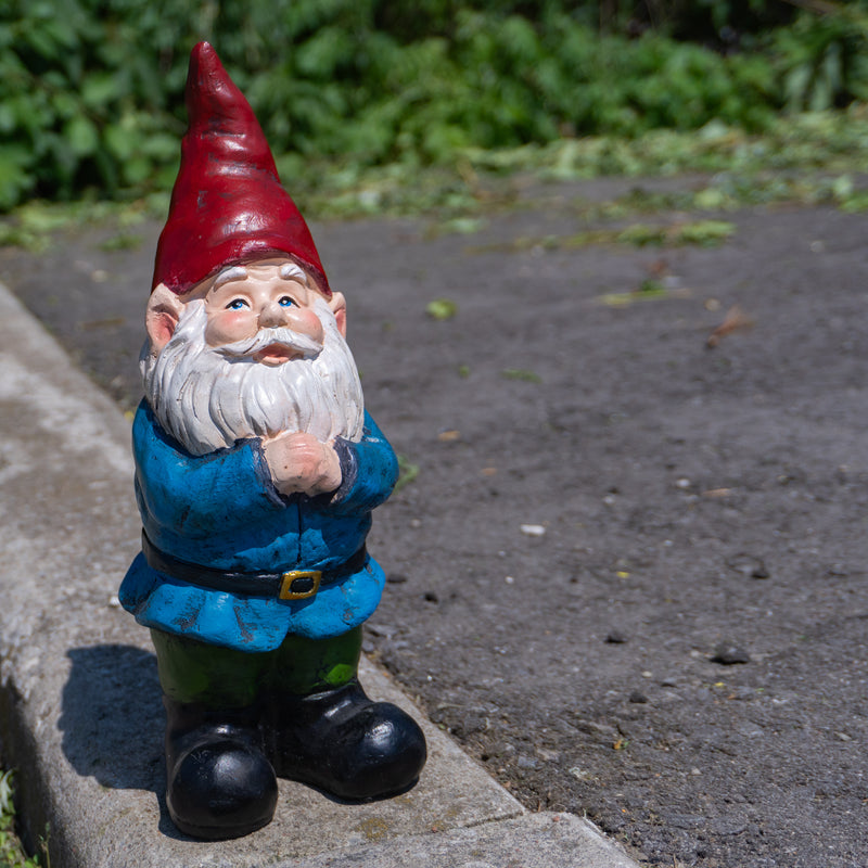 Garden Gnome in Thinking Pose - 12"H