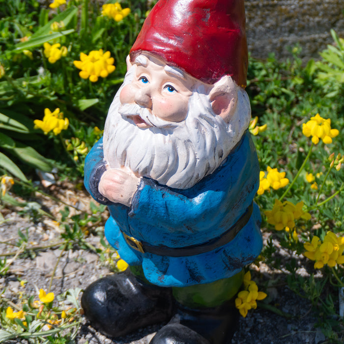 Garden Gnome in Thinking Pose - 12"H