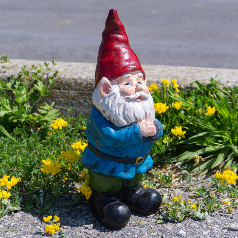 Garden Gnome in Thinking Pose - 12"H