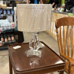 14-Inch Faux Crystal Lamp