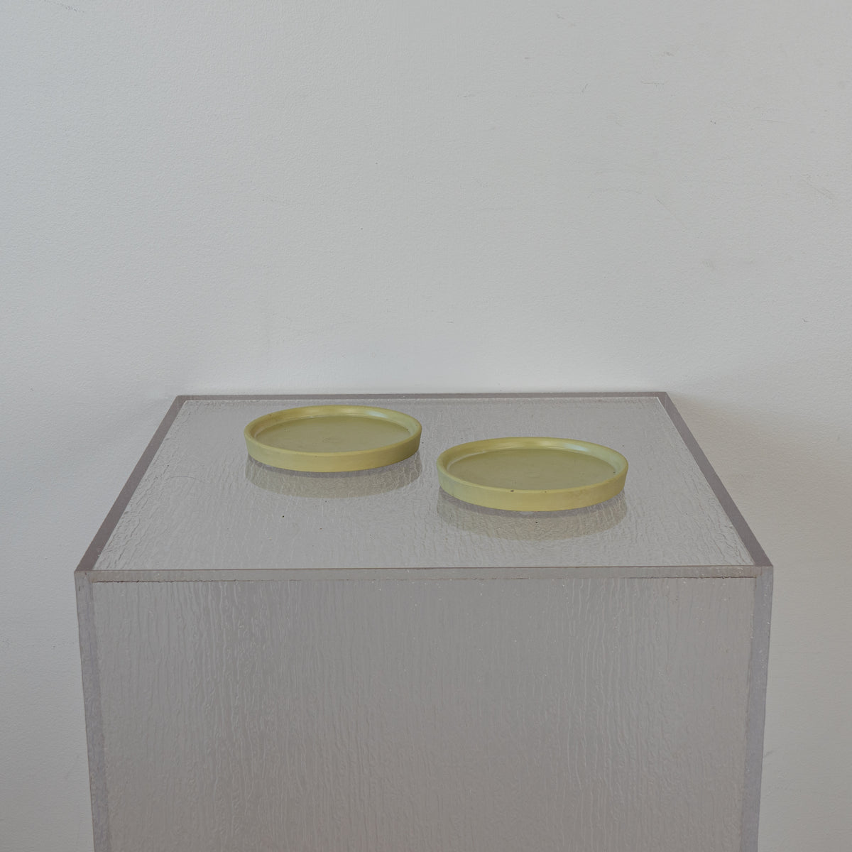 Green Flower Pot Saucers Set of 2