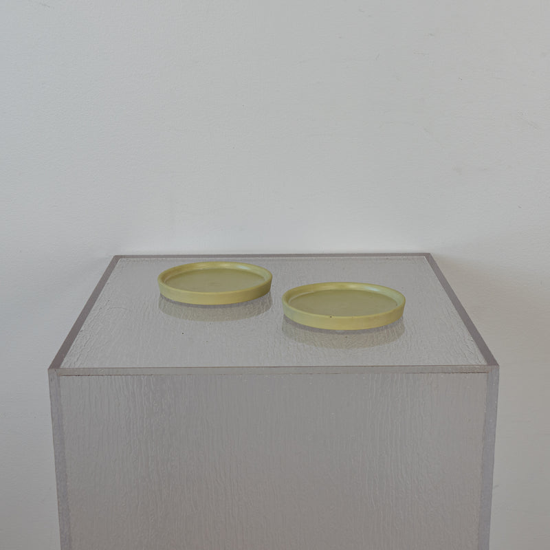 Green Flower Pot Saucers Set of 2