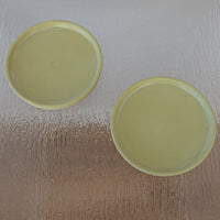 Green Flower Pot Saucers Set of 2