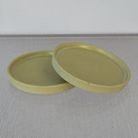 Green Flower Pot Saucers Set of 2