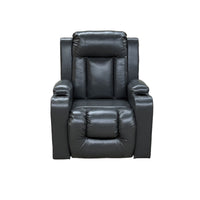 Electric Power Lift Recliner Chair for Elderly w/ Cup Holders, Black