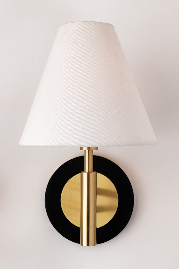 Robbie 1-Light Wall Sconce - Aged Brass