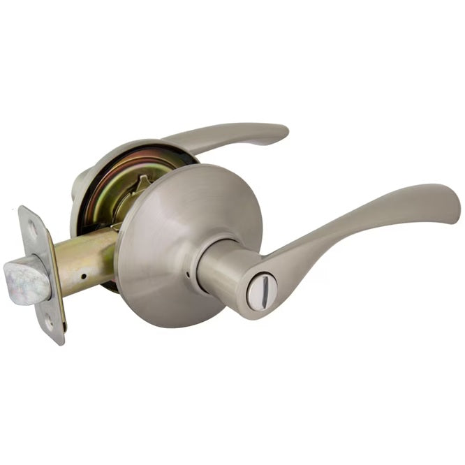 Defiant Kimberley Satin Nickel Bed/Bath Privacy Door Lever
