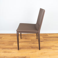 Palma Dining Chair - Mink/Brown Leather