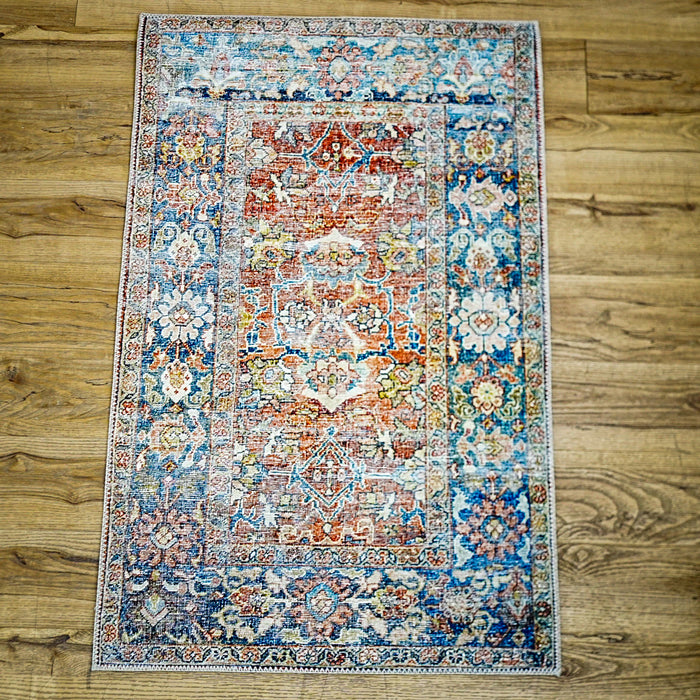3.8 x 2.3 ft Oriental-Style Rug