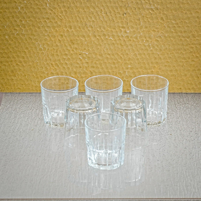 7.4 oz 6pc Glass Cup Set