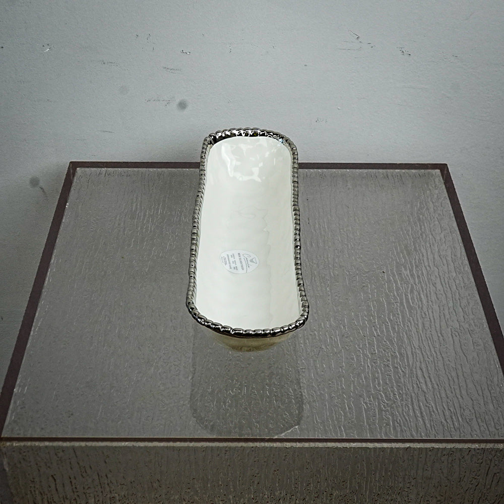 14 x 4.1 Inch Silver Finish Serving Dish