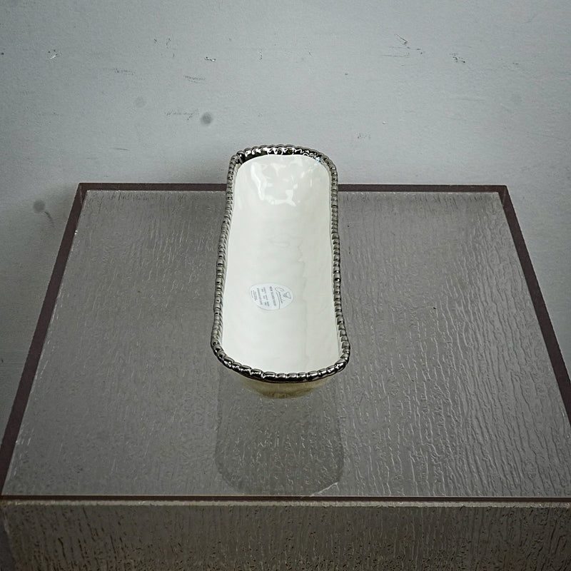 14 x 4.1 Inch Silver Finish Serving Dish