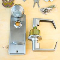 Dorex EM10 C15 Passage Lever – Medium Duty, Satin Nickel, Grade 2