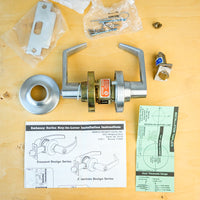 Marks 195RF/26D-F21 Storeroom Lever Lock – Medeco LFIC Prep, Satin Chrome, Grade 1