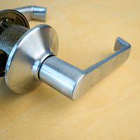 Schlage F10CF ELA 626 Grade 2 Passage Latch, Elan Lever, Satin Chrome Finish