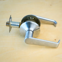 Schlage F10CF ELA 626 Grade 2 Passage Latch, Elan Lever, Satin Chrome Finish