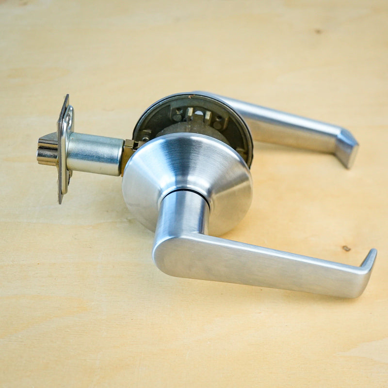 Schlage F10CF ELA 626 Grade 2 Passage Latch, Elan Lever, Satin Chrome Finish