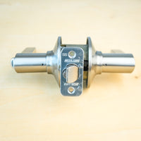 Schlage F51A LAT 619 Satin Nickel Latitude Keyed Entry Lever