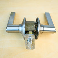 Schlage F10 LAT 619 Satin Nickel Latitude Lever Hall