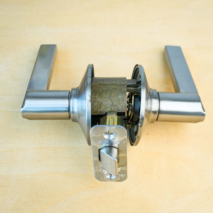 Schlage F10 LAT 619 Satin Nickel Latitude Lever Hall