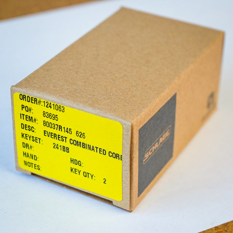 Schlage 80037R145 626 Everest Primus Interchangeable Core – C123 Keyway, Satin Chrome