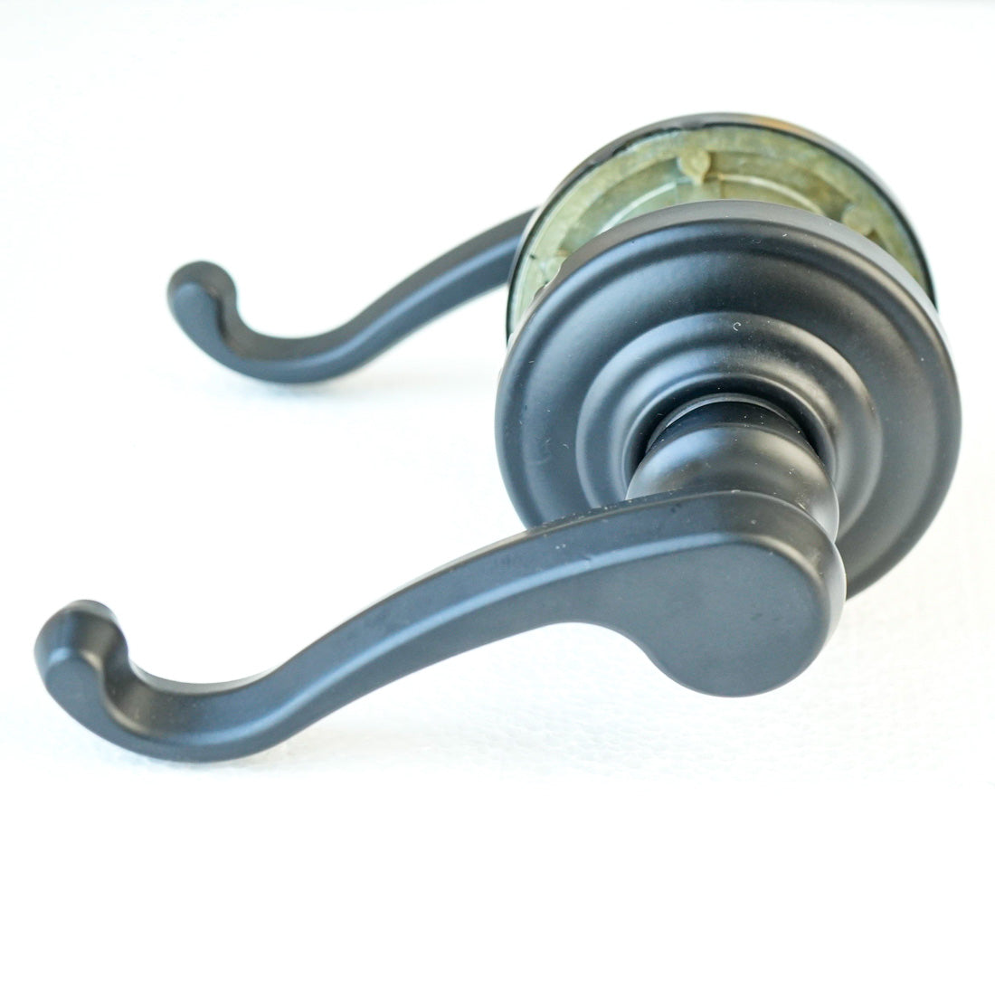 Schlage F10 CLT 622 Passage Lever – Callington Style, Matte Black