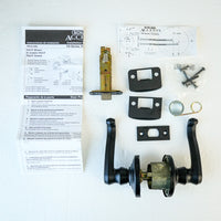 Schlage F10 CLT 622 Passage Lever – Callington Style, Matte Black