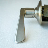 Schlage F10 MER 619 Passage Lever – Merano Style, Satin Nickel