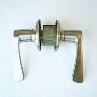 Schlage F10 MER 619 Passage Lever – Merano Style, Satin Nickel