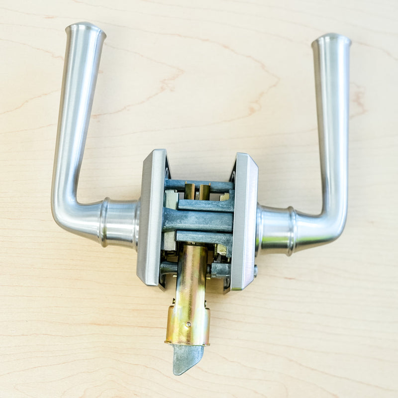 Baldwin Reserve Federal Privacy Lever in Satin Nickel – PV.FED.R.TSR.150.SL.SS