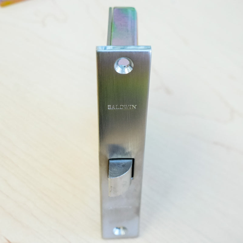 Baldwin Reserve Interior Mortise Lock for Passage Lever in Lifetime Satin Nickel – 8535.056.L