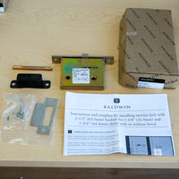 Baldwin Reserve Interior Mortise Lock for Passage Lever in Lifetime Satin Nickel – 8535.056.L