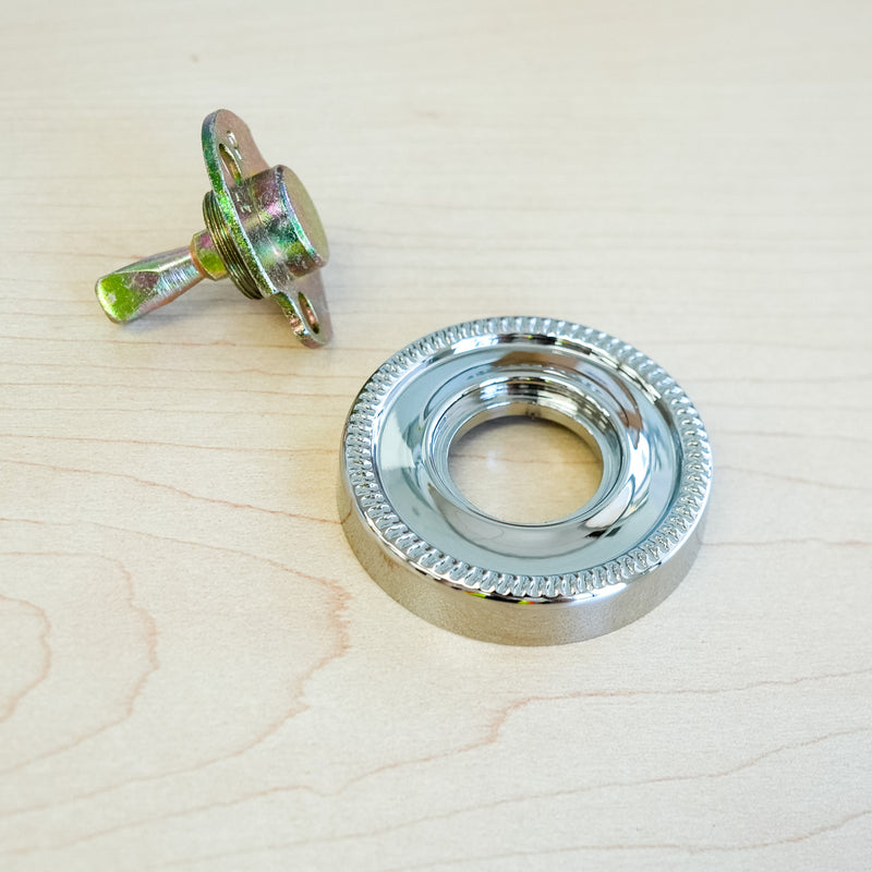 Baldwin 2-Inch Passage Half Dummy Rose in PVD Polished Nickel – 5035.055.IDIM