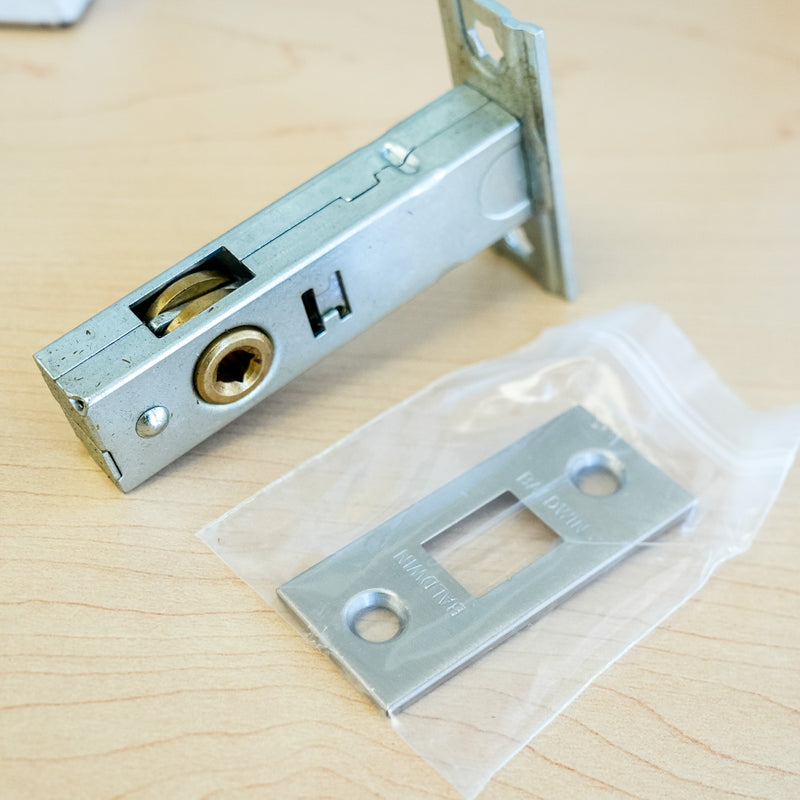 Baldwin Mortise Privacy Bolt Less Turn Piece in Satin Nickel – 0418.150.LTP