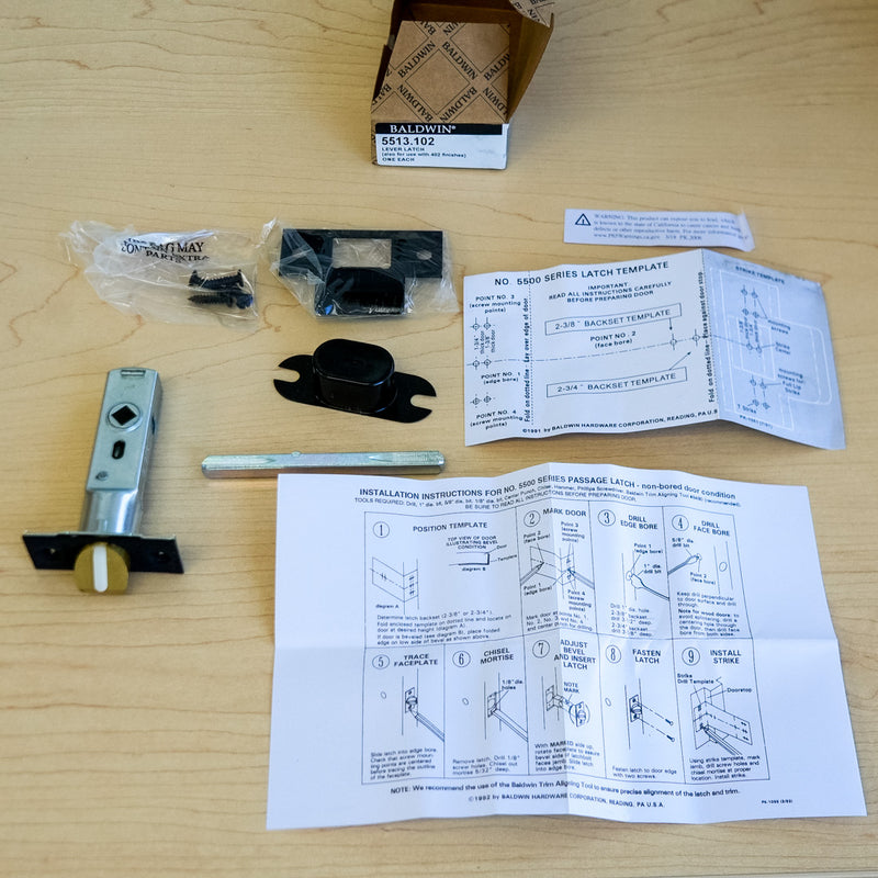 Baldwin Lever Latch in Black – 5513.102