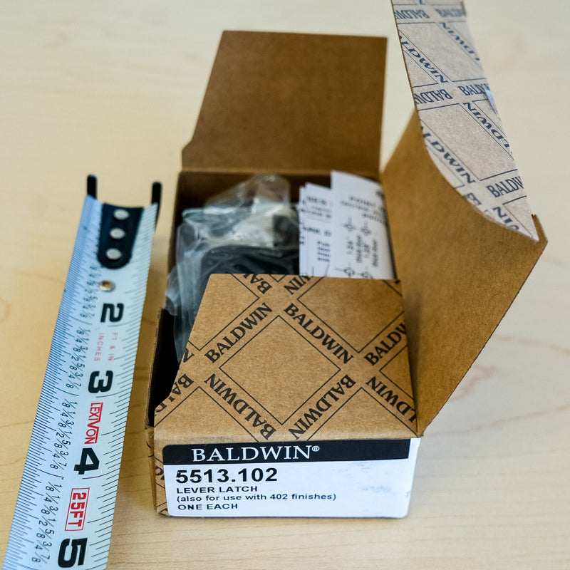 Baldwin Lever Latch in Black – 5513.102