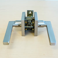 Baldwin Square Passage Lever Set in Satin Nickel – PS.SQU.R.CSR.150.SL.SS