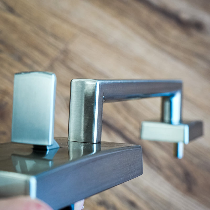 Schlage Exterior Handleset in Satin Nickel – F58 CEN 619