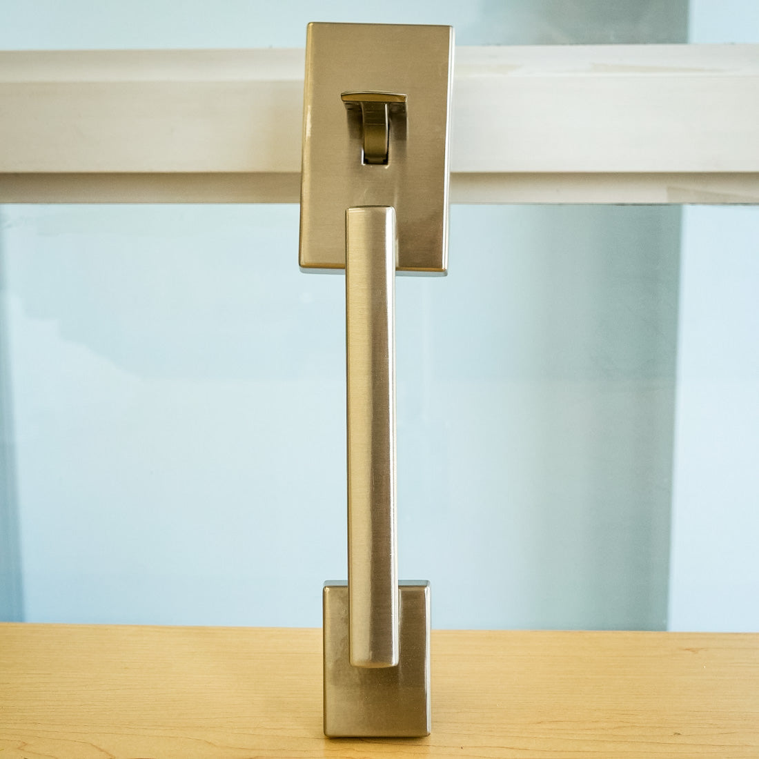 Schlage Exterior Handleset in Satin Nickel – F58 CEN 619