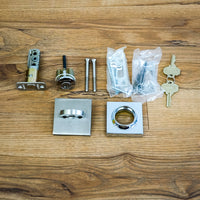 Baldwin Contemporary Round Deadbolt Set in Satin Nickel – SC.CRD.150.SL.SS.SMT.KD