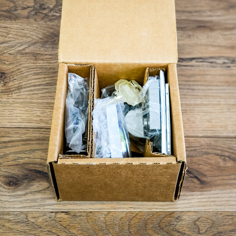 Baldwin Contemporary Round Deadbolt Set in Satin Nickel – SC.CRD.150.SL.SS.SMT.KD