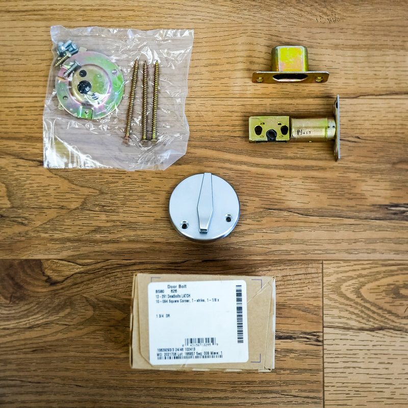 Schlage Inside Turn-Only Deadbolt in Satin Chrome – B580-626